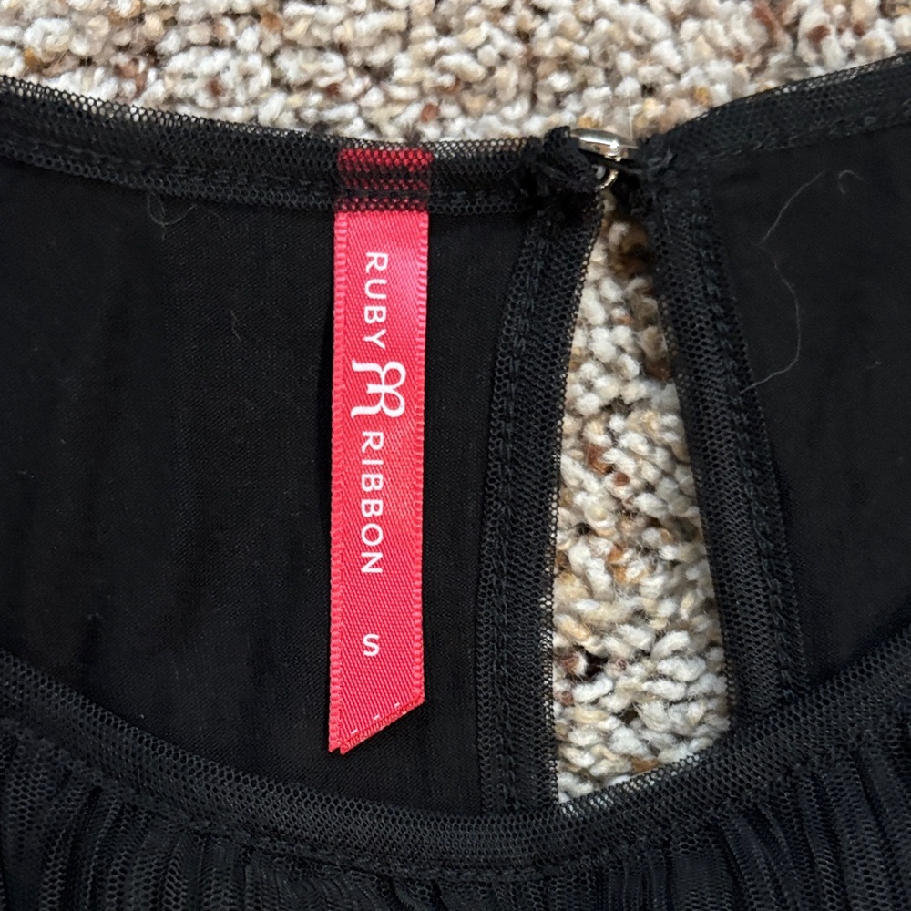Ruby Ribbon Black Dress | Women’s Small - Picture 2 of 6